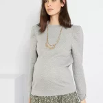 Sweat d'allaitement gris