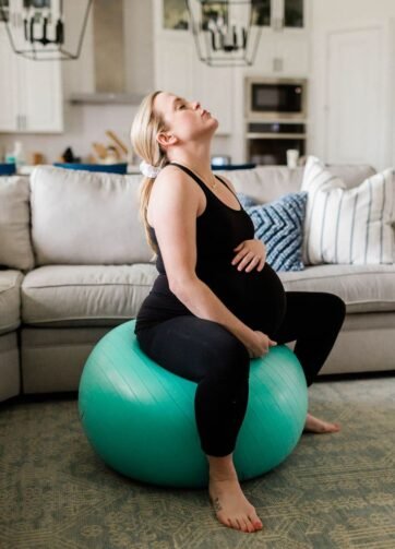 Ballon de gym + pompe ( 65 cm )