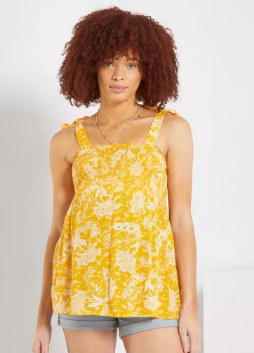 Débardeur de grossesse fleuri