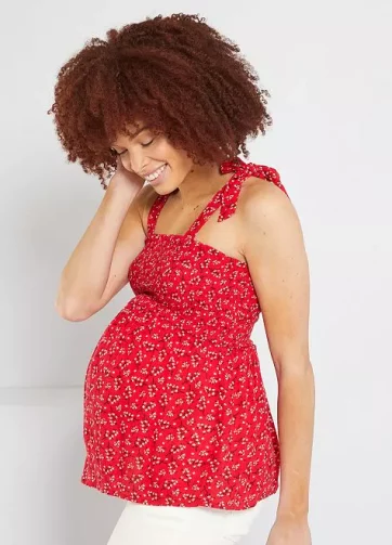 Débardeur de grossesse fleuri