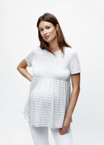 T-shirt grossesse a rayures