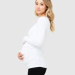 Pull coton manche longue grossesse