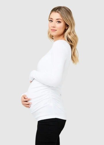 Pull coton manche longue grossesse