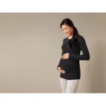 Pull noir grossesse