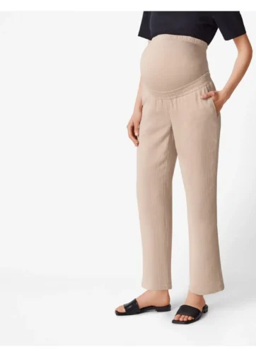 Pantalon de grossesse large en coton