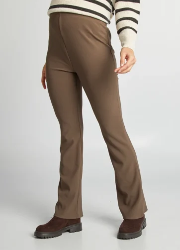 Pantalon avant & après grossesse flare - marron