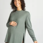 Pull côtelé de grossesse