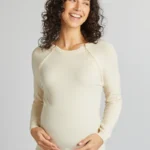 Pull d'allaitement avec ouverture zippée