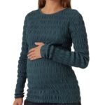 Pull de Grossesse bleu canard