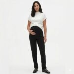 Pantalon de grossesse noir droit  / MAMALICIOUS