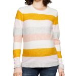 Pull Jaune/Blanc Femme Vero Moda Maternity Blouse