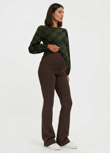 Pantalon Legging Marron de grossesse