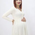 Robe Beige de grossesse