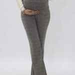 Pantalon de grossesse imprimé à carreaux / MAMALICIOUS