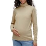 T-Shirt de Grossesse Beige Femme MamaliciousMia