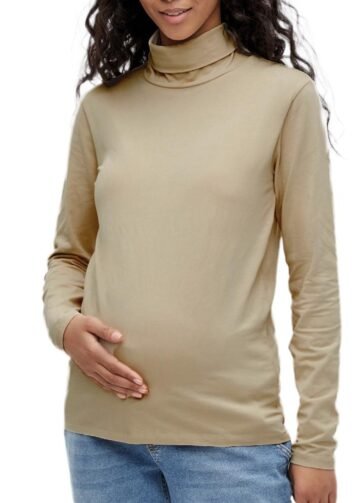 T-Shirt de Grossesse Beige Femme MamaliciousMia