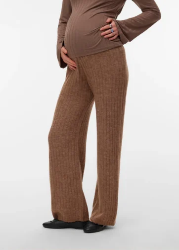 Pantalon de grossesse loose fit marron / VERO MODA MATERNITY