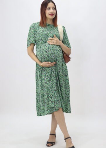 Robe de Grossesse Verte