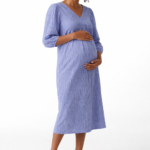 Robe Blanche/Bleu de grossesse
