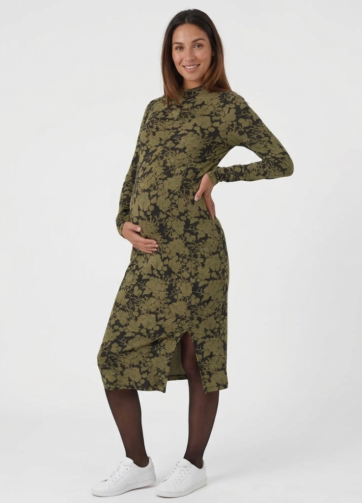 Robe de Grossesse Noire/Kaki