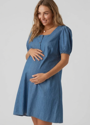 Robe de Grossesse Bleu