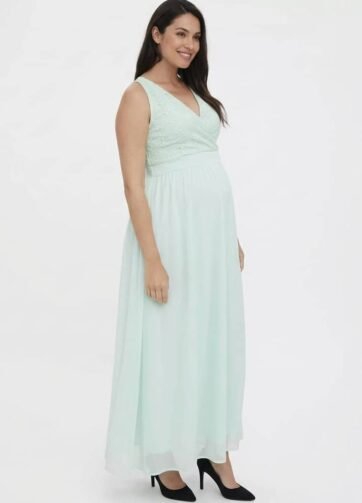 Robe Vert Pale Grossesse