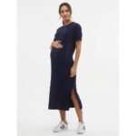 Robe Marine plissée Grossesse