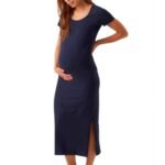 Robe Longues Marine Grossesse