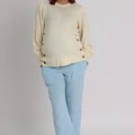 Pantalon de grossesse large