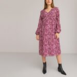 Robe de grossesse col v, manches longues