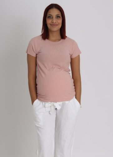 Pantalon de grossesse léger blanc