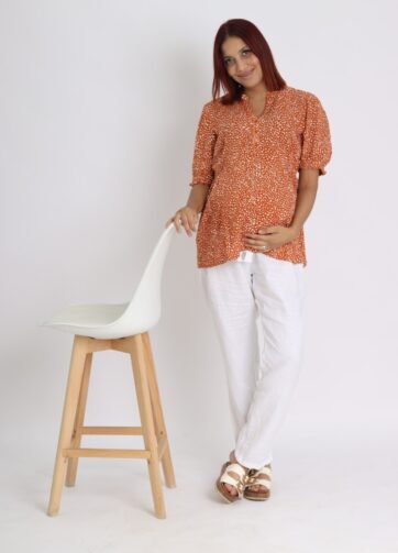 Pantalon de grossesse en lin