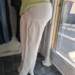 Pantalon de grossesse léger blanc