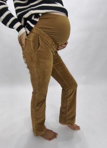 Pantalon marron de grossesse