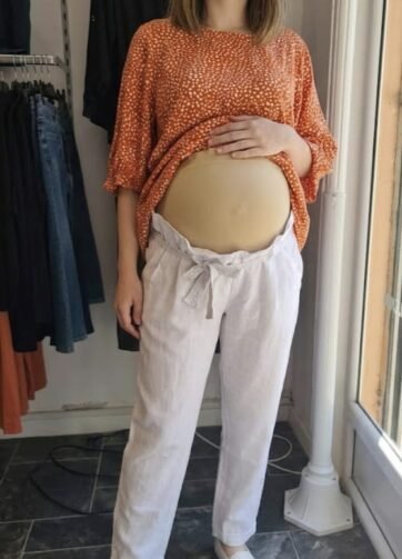 Pantalon de grossesse en lin