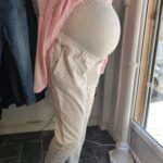 Pantalon grossesse blanc droit