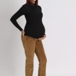 Pantalon marron de grossesse