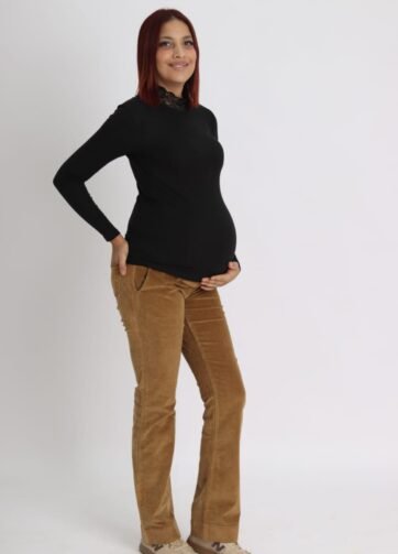 Pantalon marron de grossesse