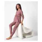Ensemble pyjama grossesse rose