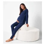Ensemble pyjama grossesse bleu